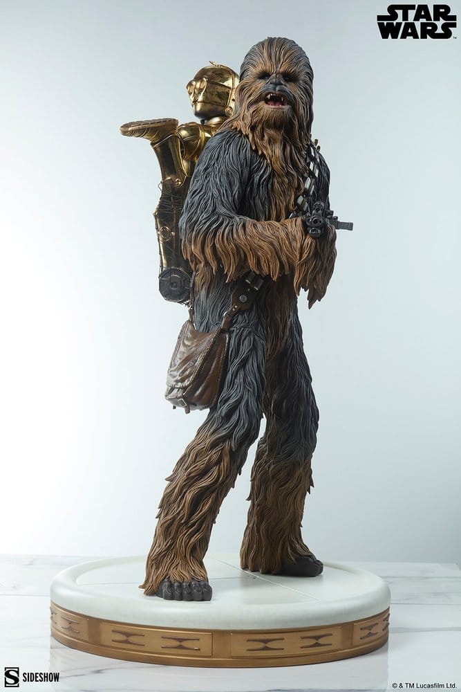 Star Wars Premium Format Figure Chewbacca and C-3PO - Sideshow Collectibles Statues