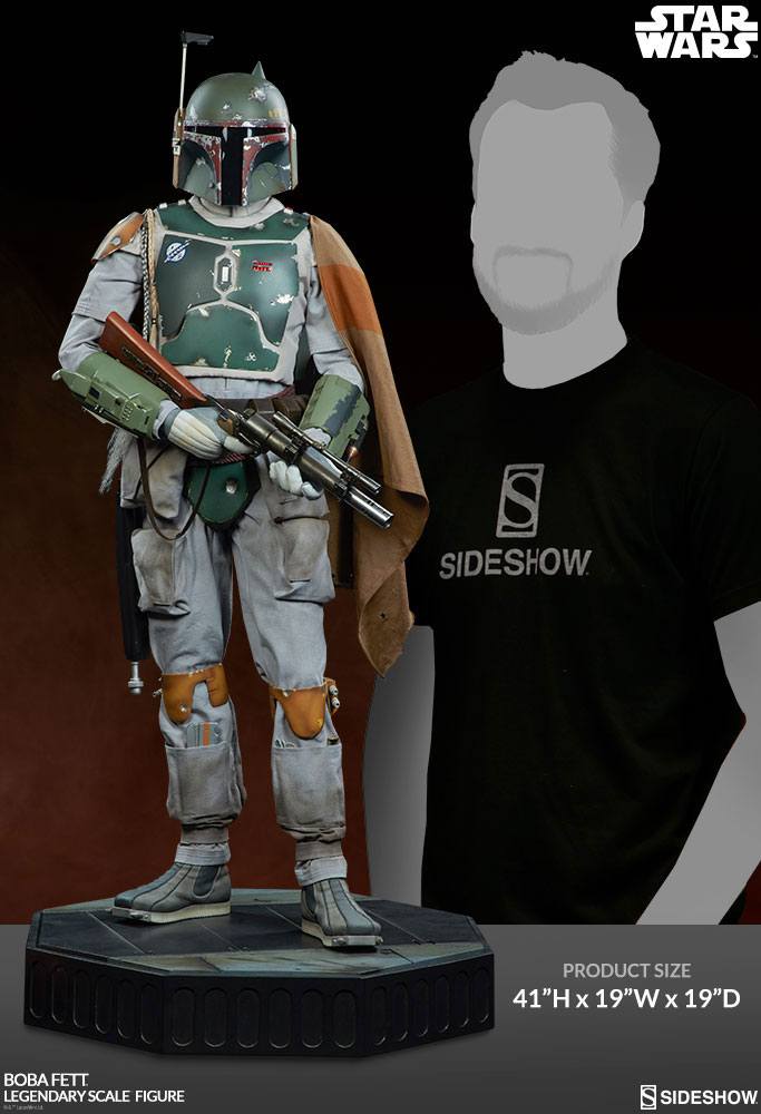 Star Wars Legendary Scale Statue 1/2 Boba Fett 104 cm - Sideshow Collectibles Statues
