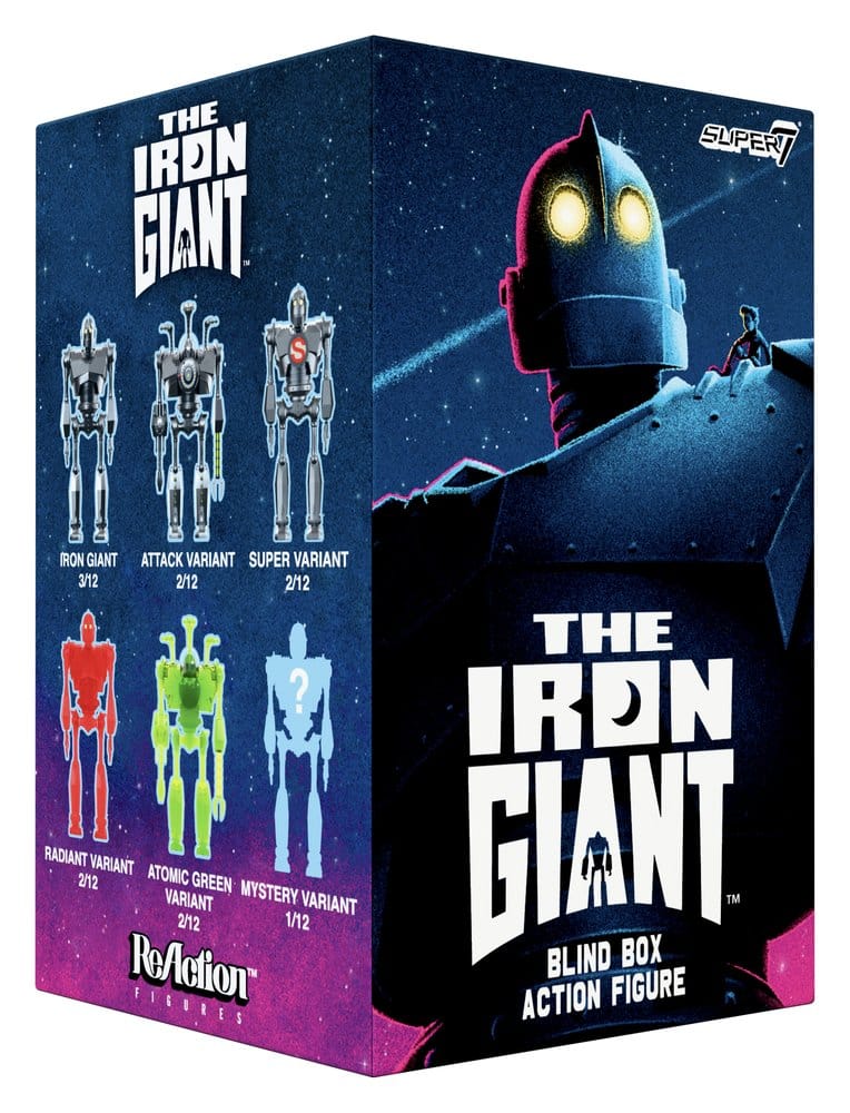 The Iron Giant Action Figures Wave 01 Blind Box Display Box Qty 12 - Super7 Action Figures, Blind Boxes