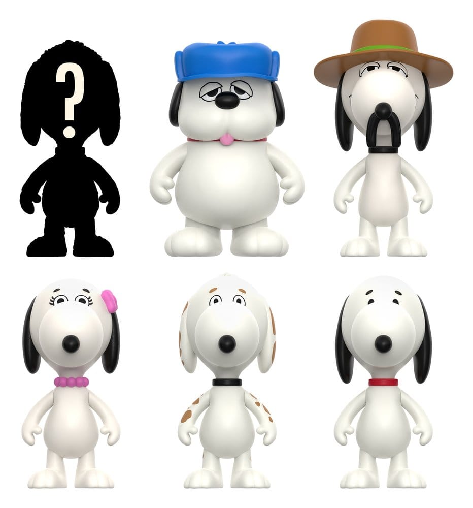 Peanuts ReAction Action Figures Snoopy's Siblings Wave 10 Blind Box Display 12 - Super7 Blind Boxes