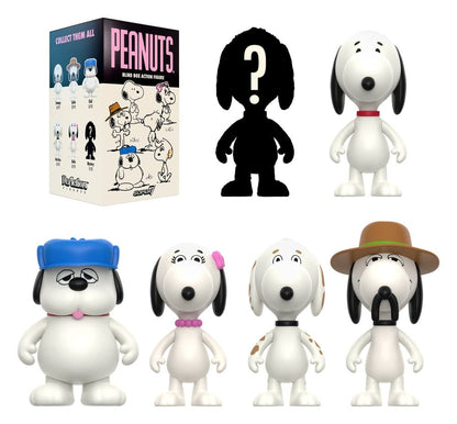 Peanuts ReAction Action Figures Snoopy's Siblings Wave 10 Blind Box Display 12 - Super7 Blind Boxes