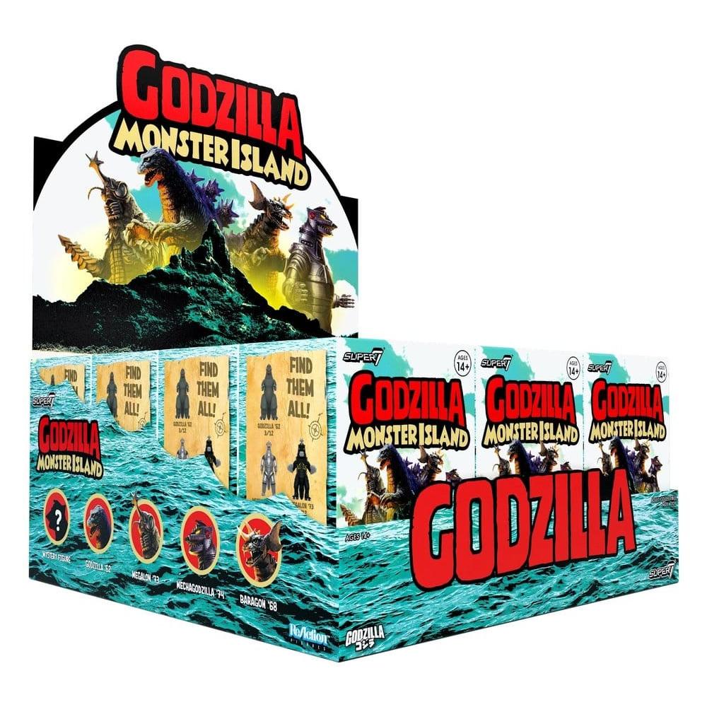 Godzilla Toho (Monster Island) Action Figure Blind Box Wave 7 Display 12 - Super7 Blind Boxes