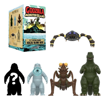 Godzilla Toho (Monster Island) Action Figure Wave 13 Blind Box Display Box Qty 12 - Super7 Action Figures, Blind Boxes