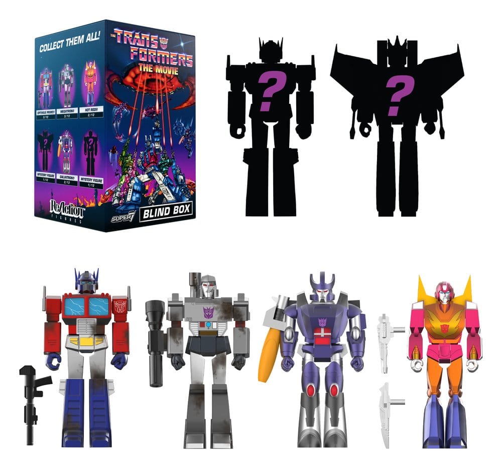 Transformers ReAction Action Figures Wave 06 The Movie Blind Box Display (12)
