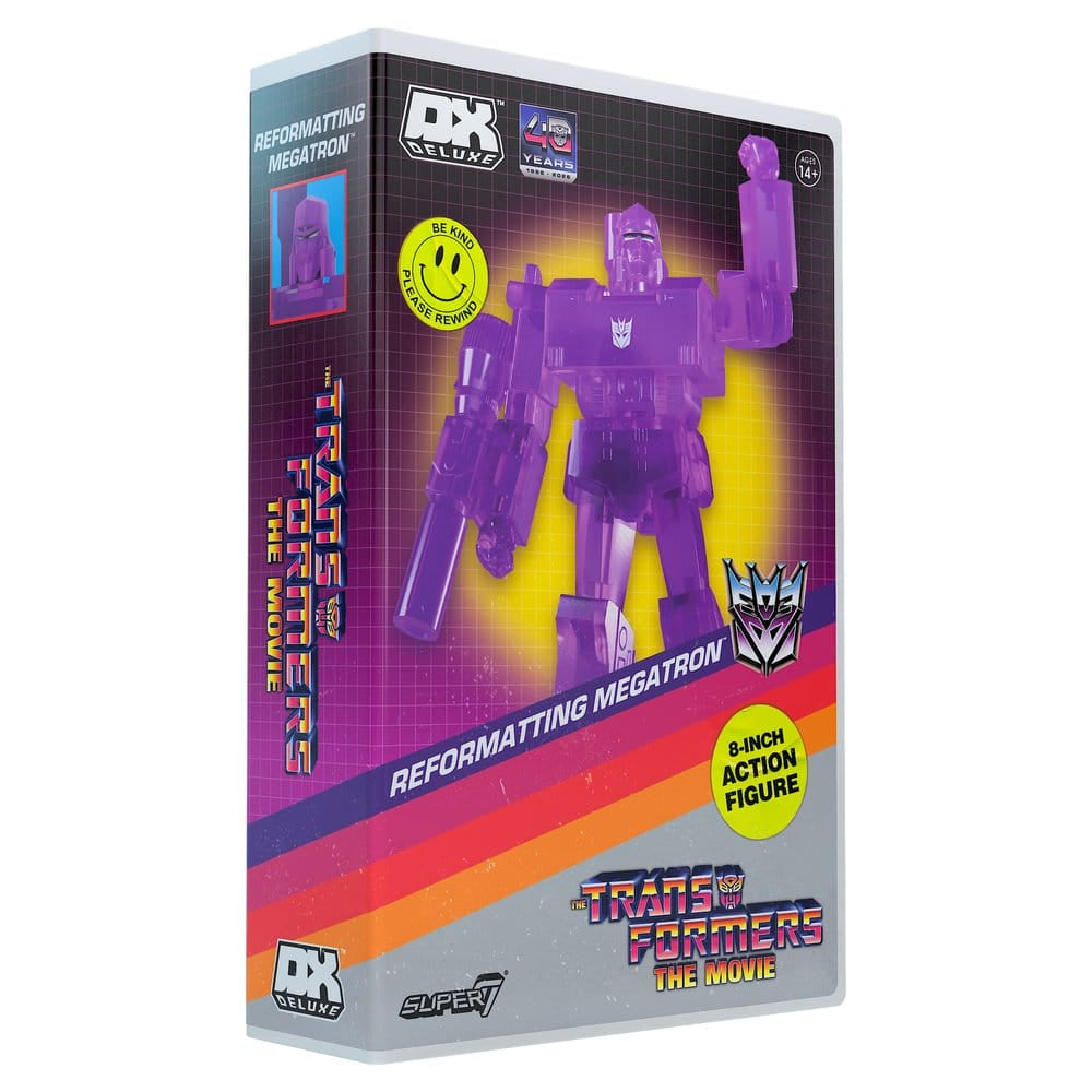 Transformers Deluxe Action Figure Wave 02 Reformatting Megatron (VHS, The Movie) - Super7 Action Figures