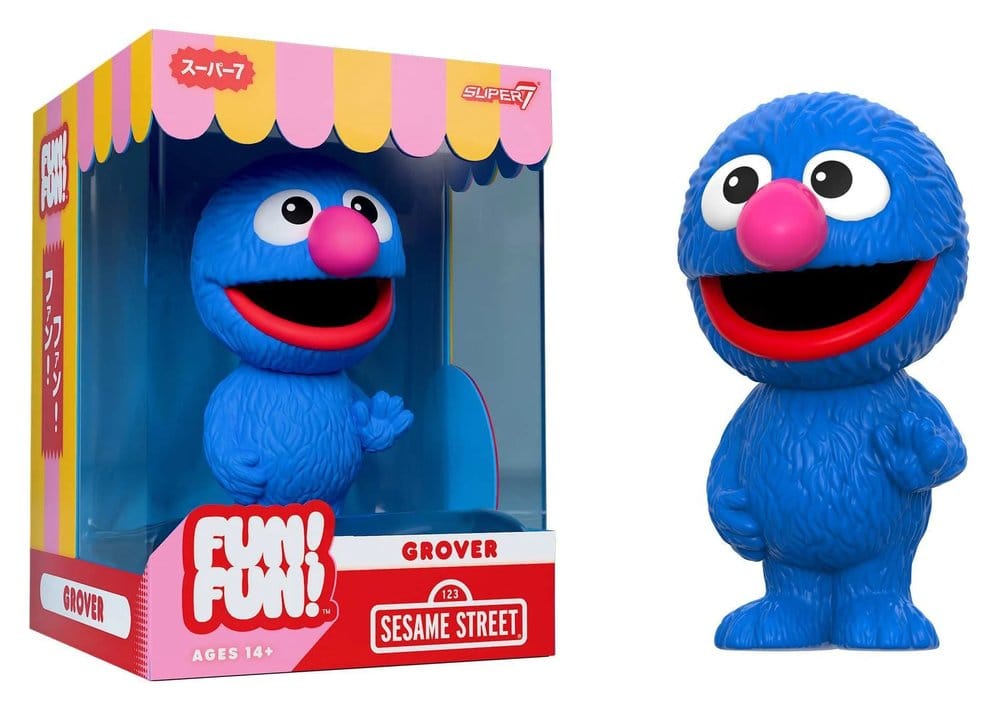 Sesame Street Fun! Fun! Soft Vinyl Figur Wave 01 - Grover 18 cm - Super7 Statues & Busts