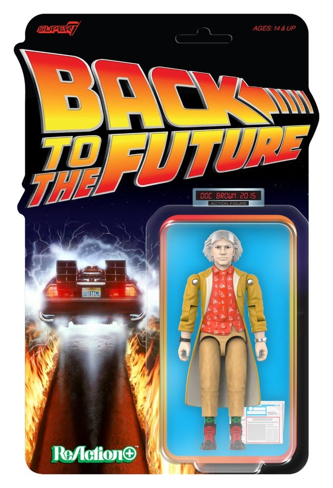 Back to the Future ReAction+ Action Figure Wave 02 Dr. Emmett Brown Box Qty 2015