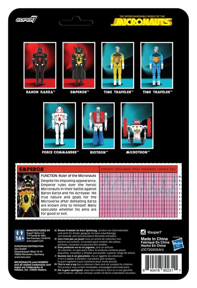 Micronauts ReAction+ Action Figure Wave 03 Emperor - Super7 Action Figures