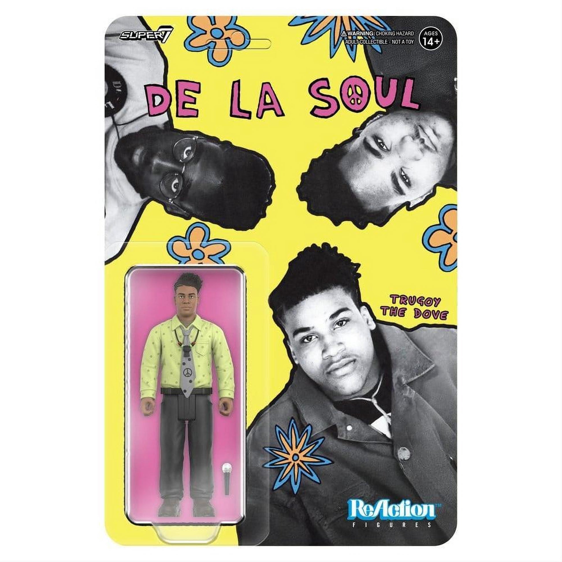 De La Soul ReAction Action Figure Wave 01 David "Trugoy the Dove" Jolicoeur (Me, Myself & I) - Super7 Action Figures