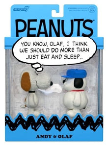 Peanuts ReAction Action Figures 2-Pack Olaf & Andy - Super7 Action Figures