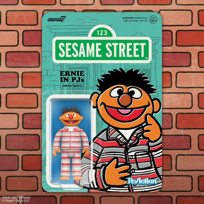 Sesame Street ReAction Action Figure Wave 06 Ernie (PJs) - Super7 Action Figures