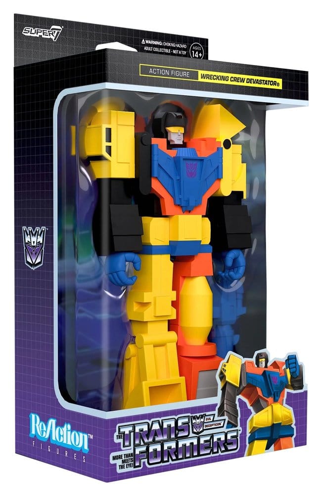 Transformers ReAction Action Figure Devastator - Super7 Action Figures
