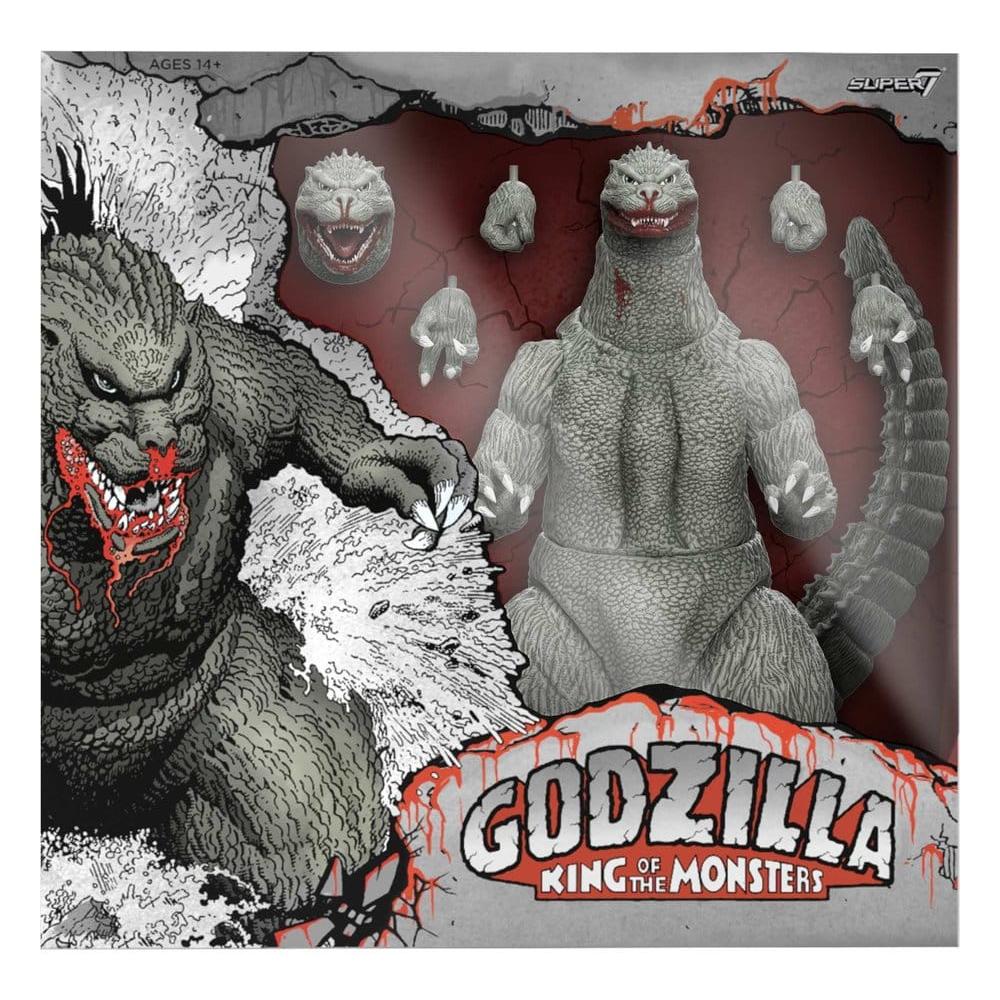 Godzilla 1989 Toho Ultimates Action Figure - Godzilla (Greyscale Comic Book - Thirsty for Blood) 24 cm - Super7 Action Figures