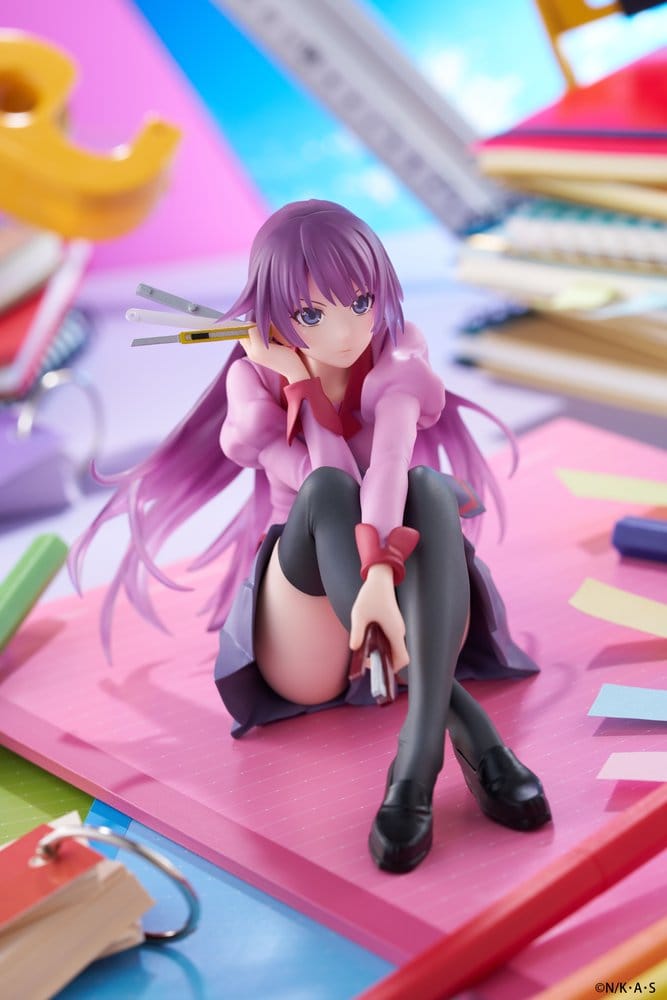 Monogatari PVC Statue Desktop Cute Figure Hitagi Senjougahara 13 cm - Taito Prize Statues
