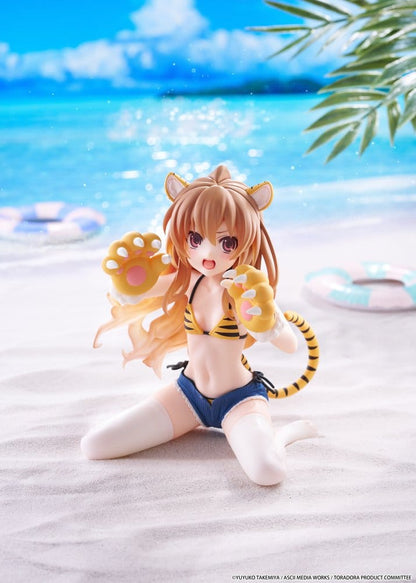 Toradora! Desktop Cute PVC Figure Taiga Aisaka (Tiger Costume Swimwear Ver.) 13 cm - Taito Prize Statues