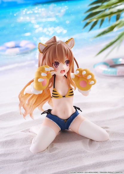 Toradora! Desktop Cute PVC Figure Taiga Aisaka (Tiger Costume Swimwear Ver.) 13 cm - Taito Prize Statues