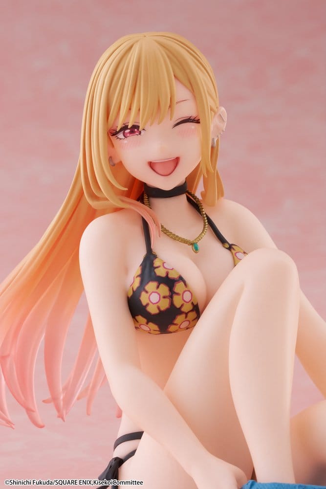 My Dress-Up Darling Desktop Cute PVC Figure Marin Kitagawa (Measured Swimsuit Ver.) Reissue 13 cm - Taito Prize Statues