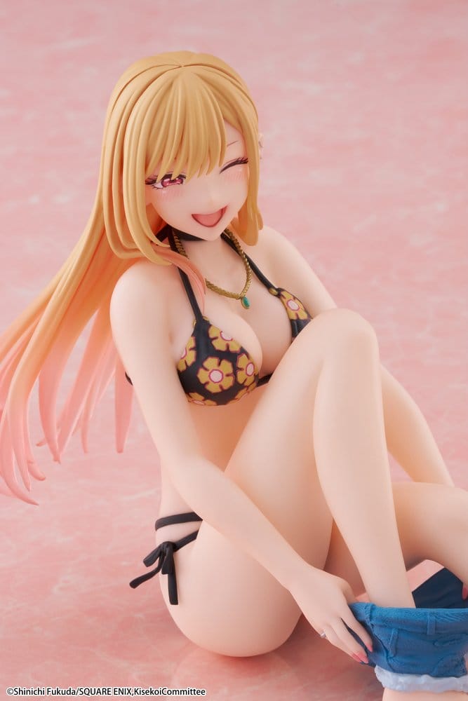 My Dress-Up Darling Desktop Cute PVC Figure Marin Kitagawa (Measured Swimsuit Ver.) Reissue 13 cm - Taito Prize Statues