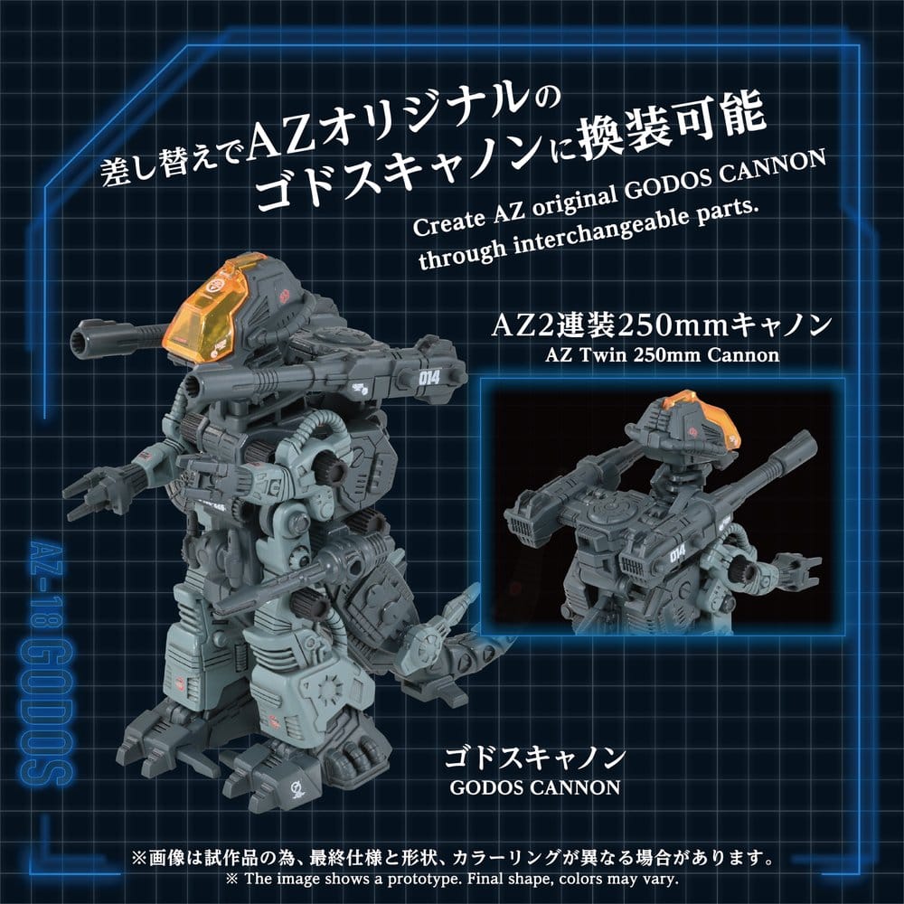 Zoids Plastic Model Kit 1/72 AZ-18 Godos