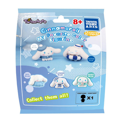 Sanrio Twinchees Mini Figures Cinamoroll My Favourite Colour 5 cm Display Box Qty 24