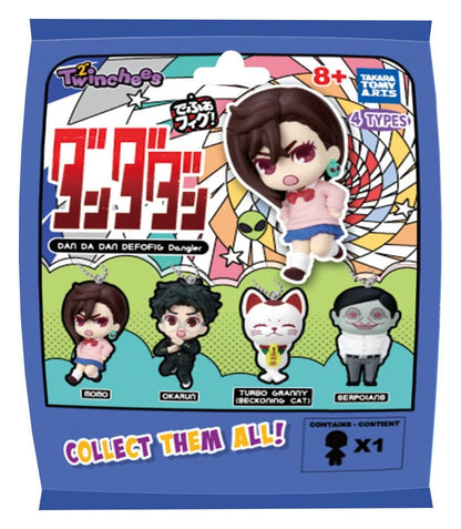 Dandadan Twinchees Dangler Mini Figures Defofig! 5 cm Blind Pack Display Box Qty 24