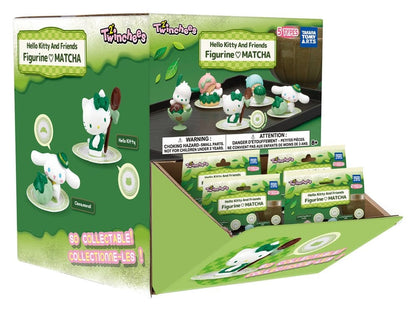 Sanrio Twinchees Mini Figures Hello Kitty & Friends I Love Matcha 5 cm Blind Pack Display Box Qty 24