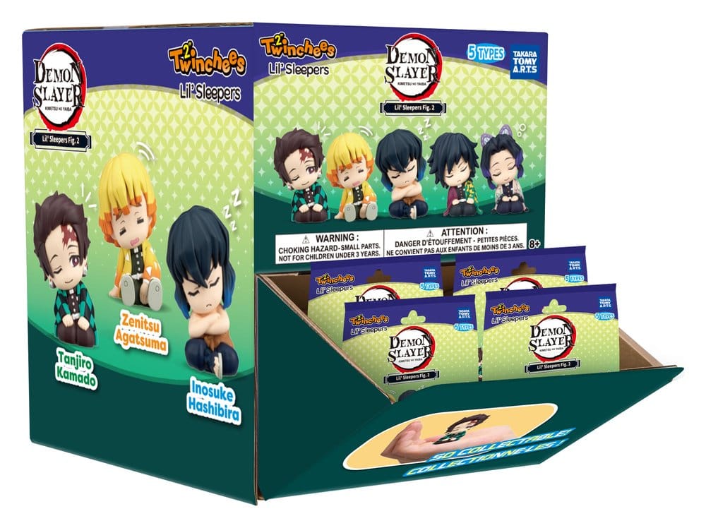 Demon Slayer: Kimetsu no Yaiba Twinchees Mini Figures Lil' Sleepers Wave 3 5 cm Blind Pack Display Box Qty 24
