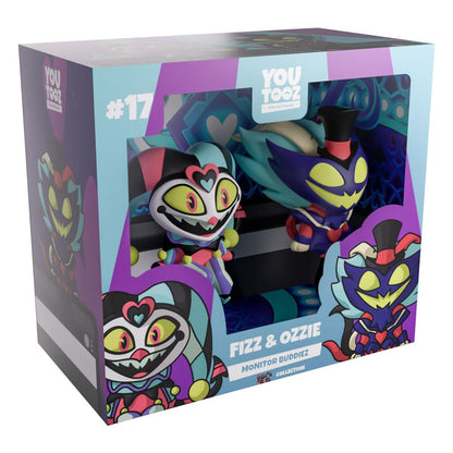 Helluva Boss Vinyl Figures Fizz & Ozzie Monitor Buddiez - Youtooz Statues