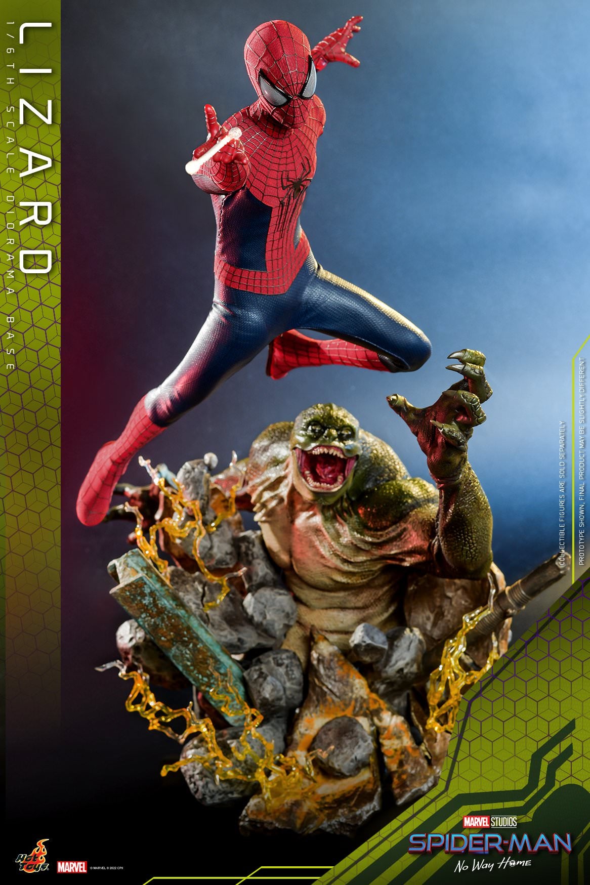 Lizard Diorama Base: Spider-Man: No Way Home: Marvel: Hot Toys