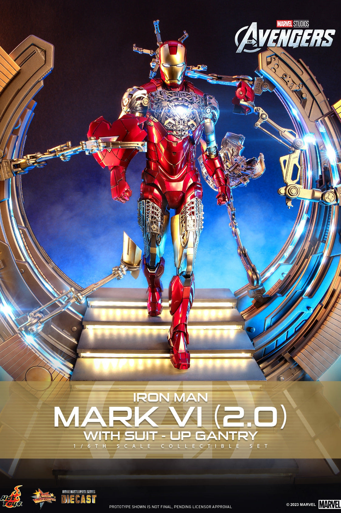 Iron Man: Mark VI (2.0): With Suit Up Gantry: Marvel: MMS688D53