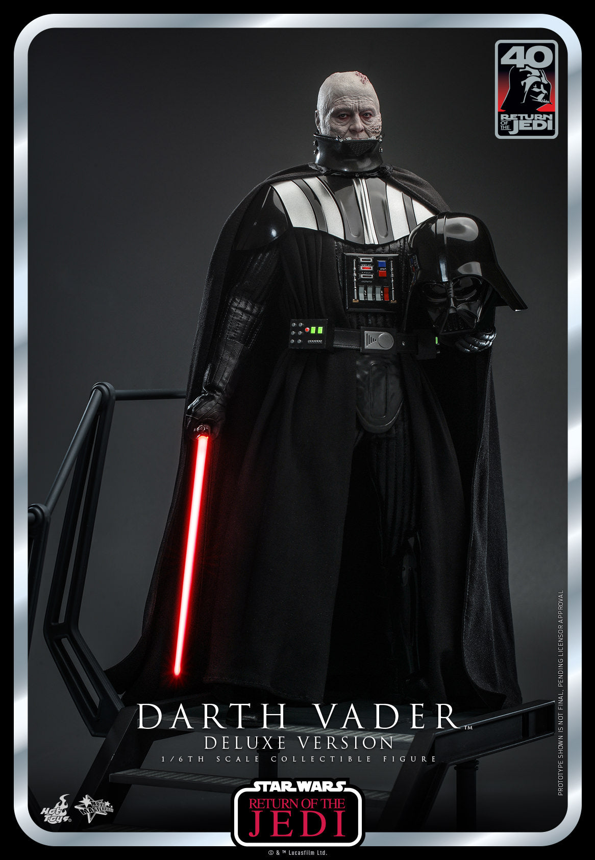 Darth Vader: Star Wars: Return Of The Jedi: 40th Anniversary: Deluxe: Hot Toys