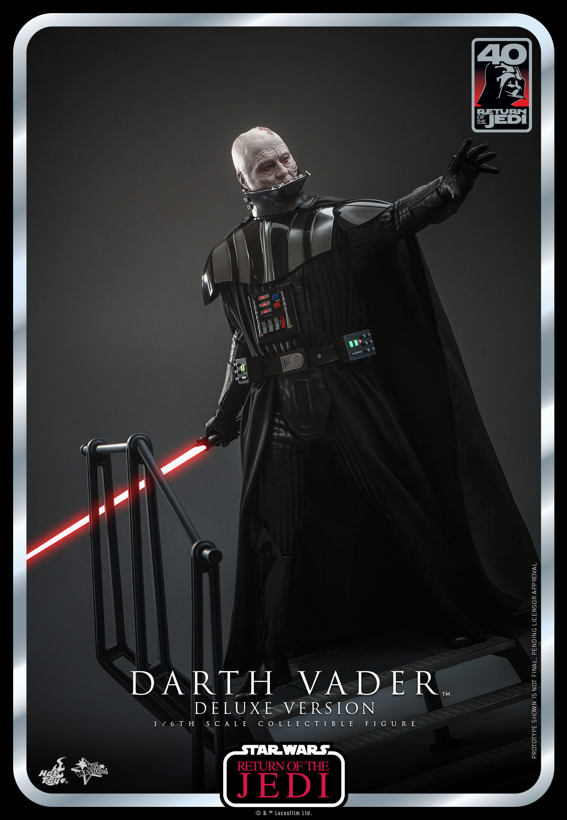 Darth Vader: Star Wars: Return Of The Jedi: 40th Anniversary: Deluxe: Hot Toys