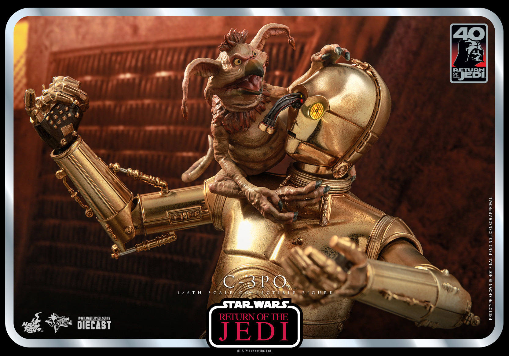 C-3PO: Star Wars: Return Of The Jedi: 40th Anniversary: Hot Toys