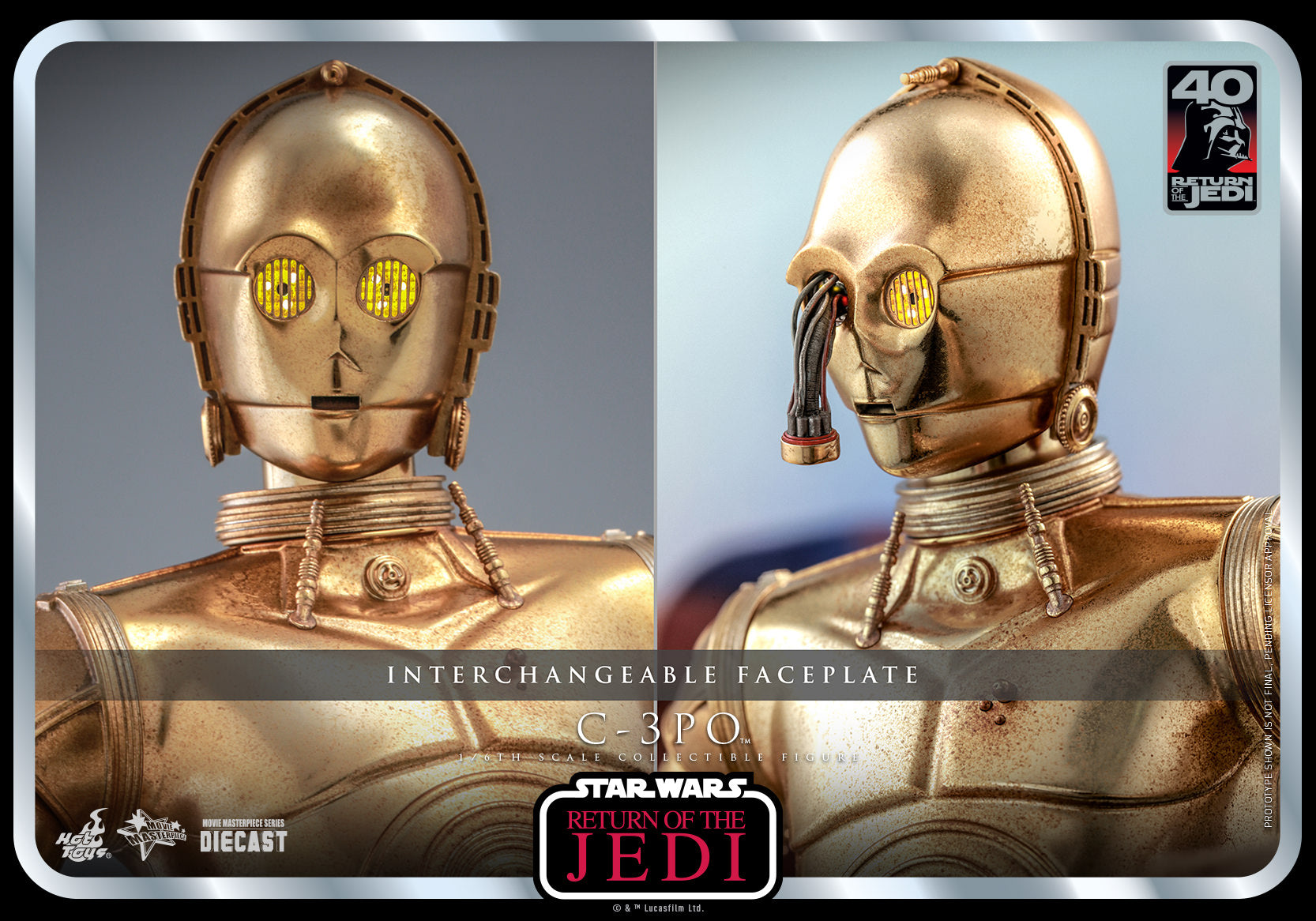 C-3PO: Star Wars: Return Of The Jedi: 40th Anniversary: Hot Toys